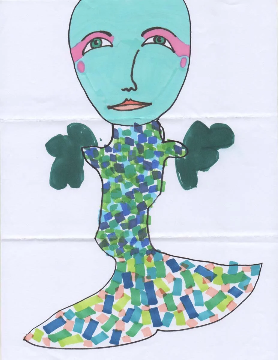 Original Exquisite Corpse Drawing - 
